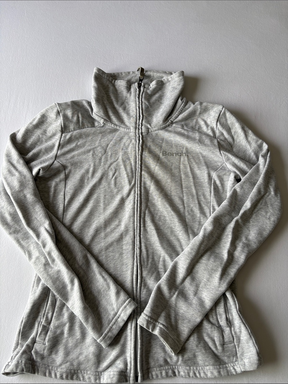 Bench Women's Light Gray Full-Zip Jacket